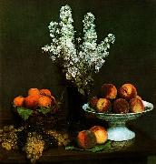 Henri Fantin-Latour Bouquet du Juliene et Fruits Germany oil painting artist